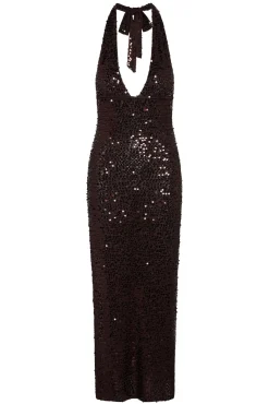 Monday Swimwear Knitwear|Dresses^Catania Dress - Espresso Sequin