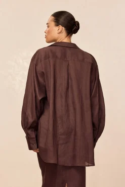 Monday Swimwear Tops^La Jolla Linen Shirt - Linen