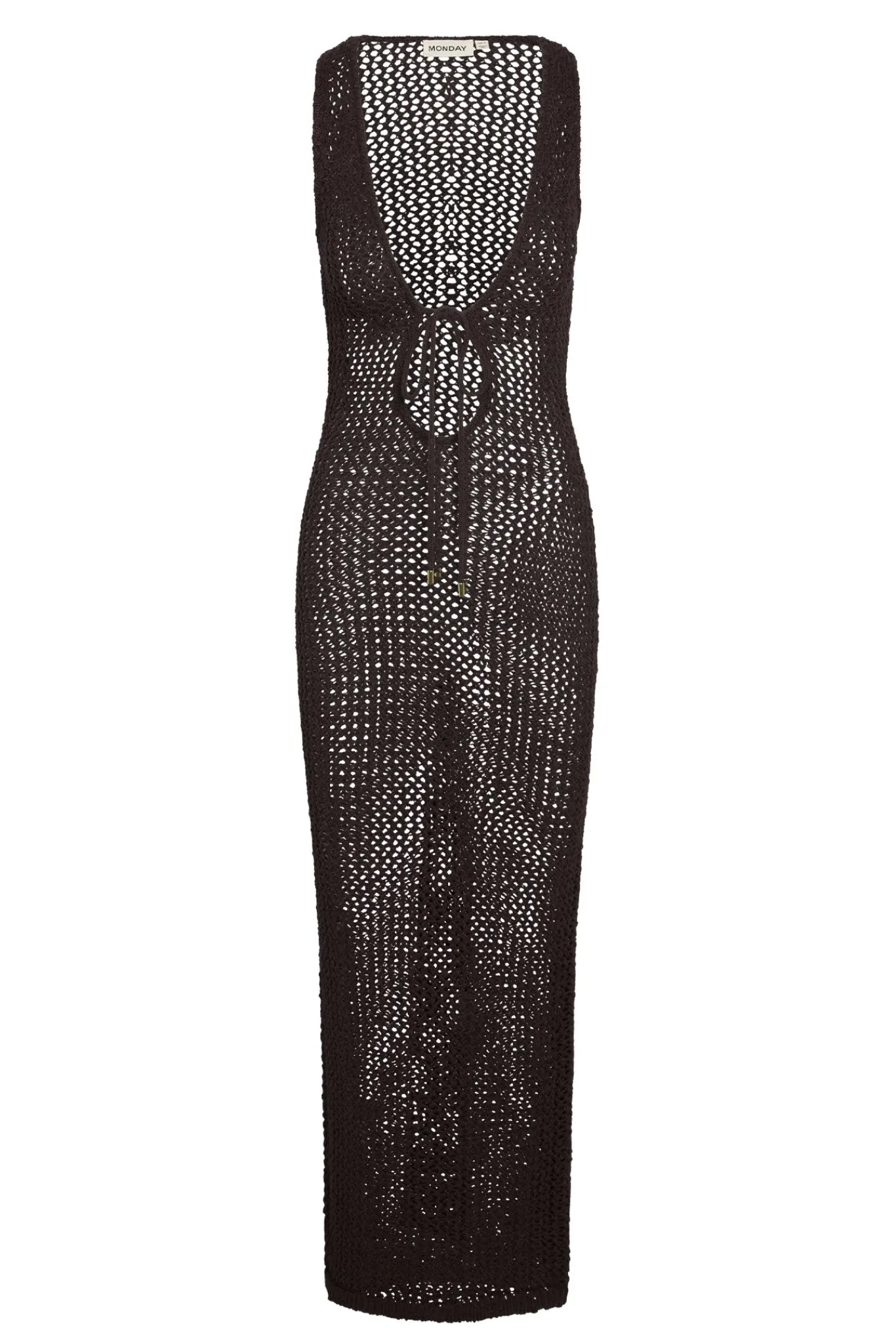 Monday Swimwear Knitwear|Dresses^Monte Carlo Tie Dress - Espresso Petit Crochet