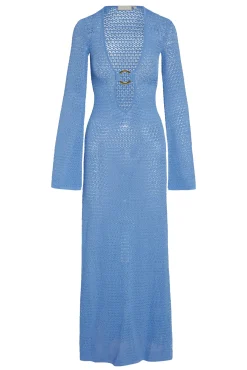 Monday Swimwear Knitwear|Dresses^Montego Dress - Azure Lace Crochet