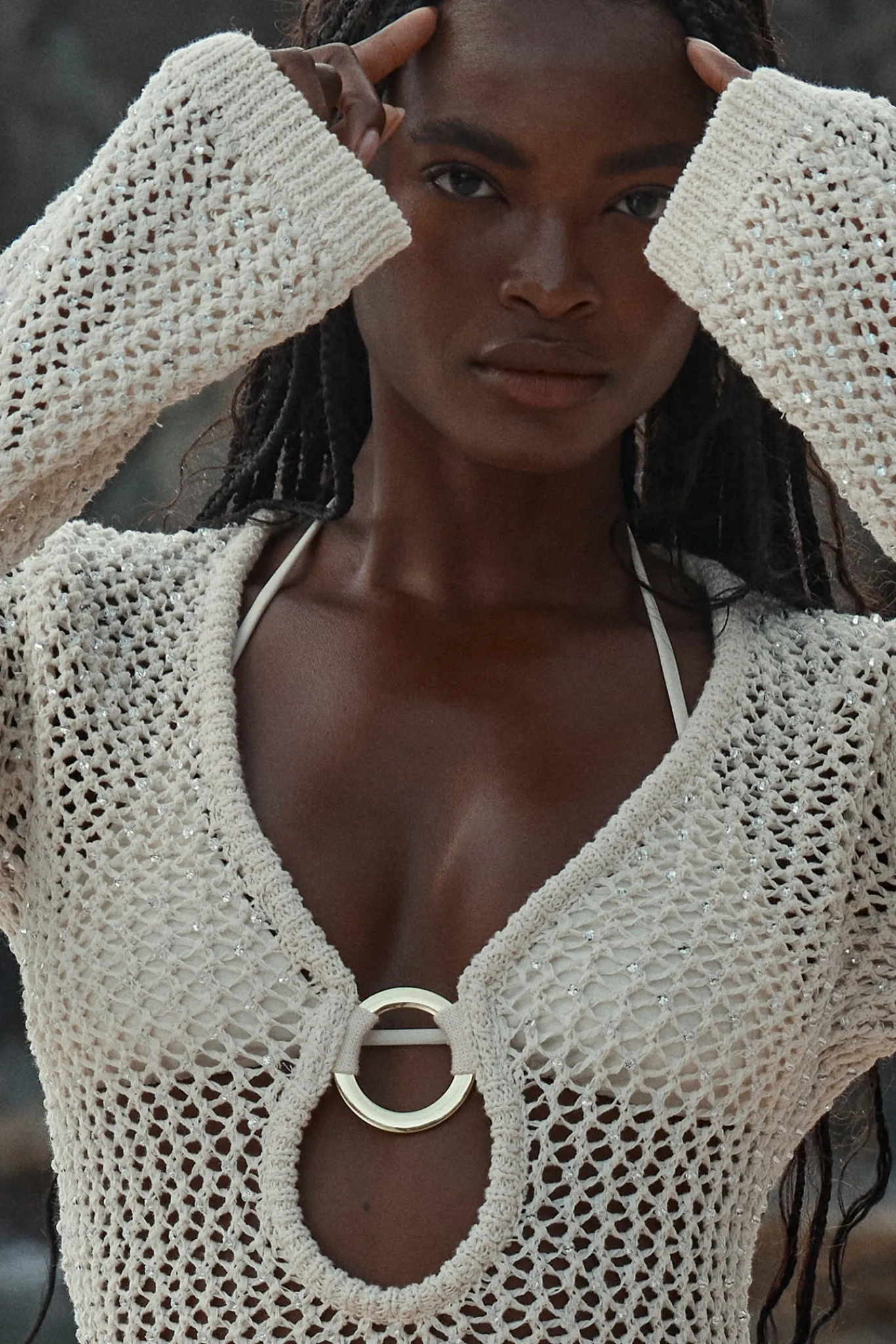 Monday Swimwear Knitwear|Dresses^Montego Mini Dress - Diamond Crochet