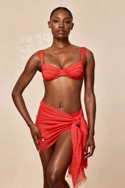 Monday Swimwear Sarongs|Bottoms^Mykonos Sarong - Crinkle