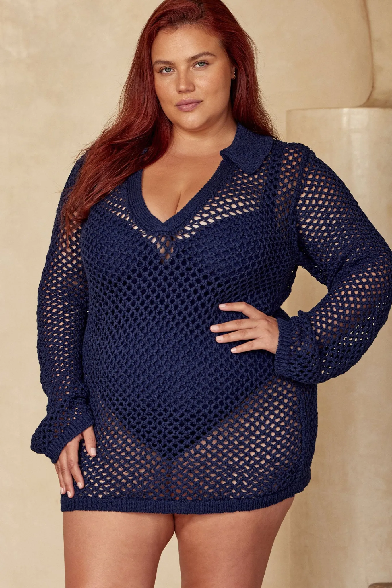 Monday Swimwear Knitwear|Dresses^Newport Dress - Midnight Crochet