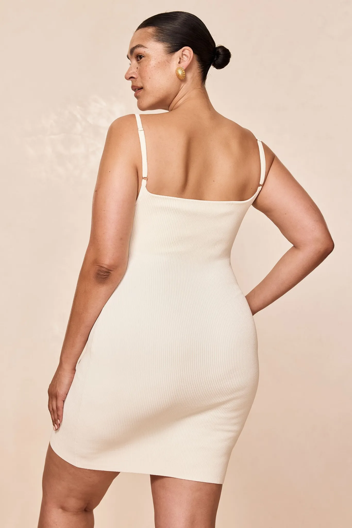 Monday Swimwear Knitwear^Provence Mini Dress - Ivory Knit Rib