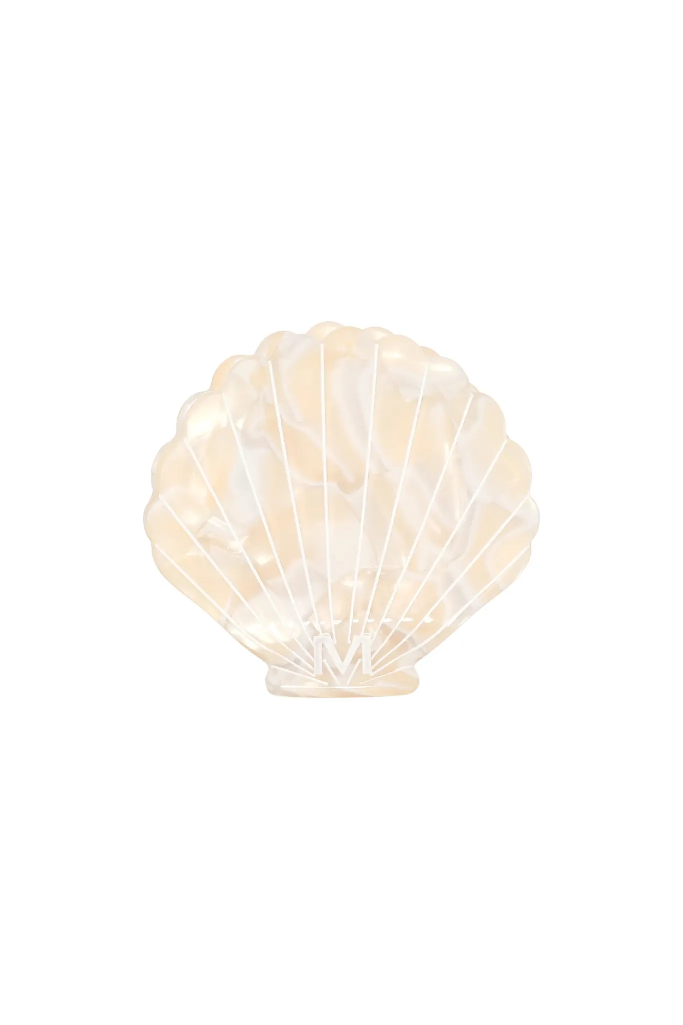 Monday Swimwear Essentials^Sanibel Shell Hair Clip - Ivory Swirl
