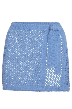 Monday Swimwear Knitwear|Sarongs^Santa Marta Sarong - Azure Petit Crochet