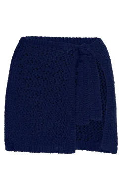 Monday Swimwear Sarongs|Bottoms^Santa Marta Sarong - Midnight Petit Crochet