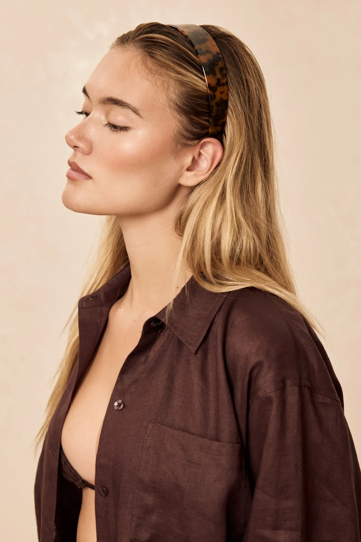 Monday Swimwear Essentials^Sayulita Headband - Tortoise